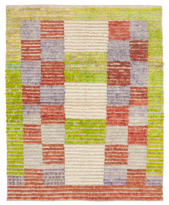 5x7 Modern Design Wool Rug -28052