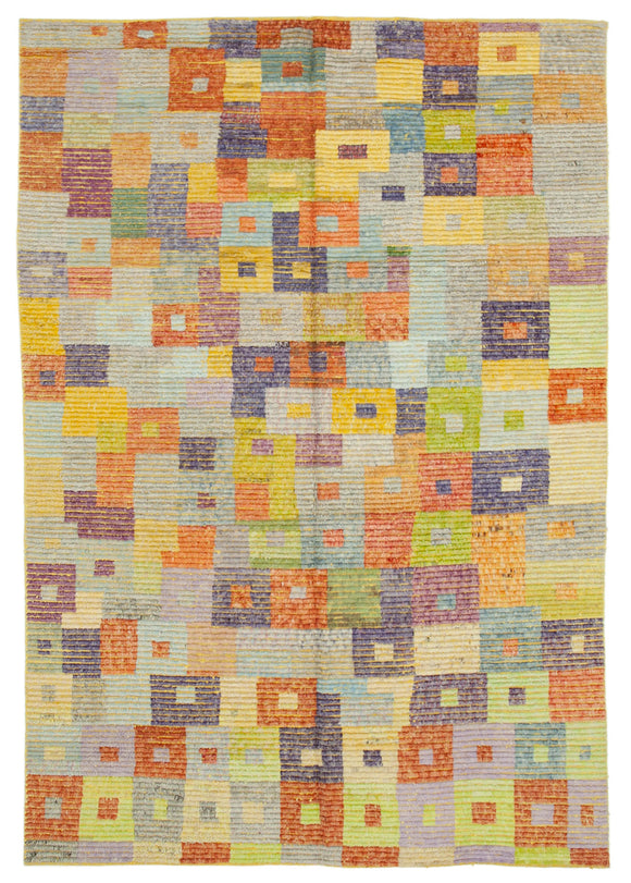 8x13 Modern Design Wool Rug -28064