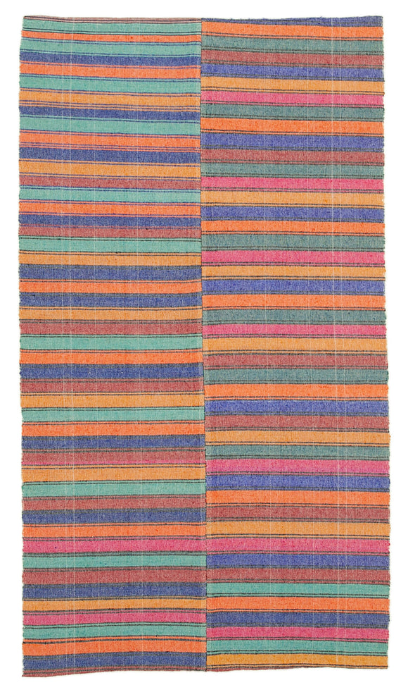 5x8 Handmade Thin Kilim Rug - 28530