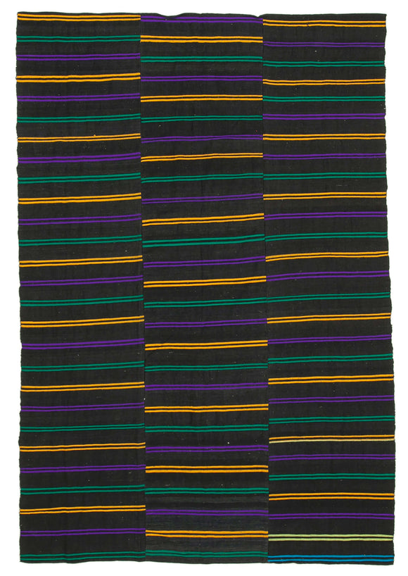 6x9 Handmade Thin Kilim Rug - 28534