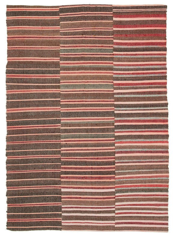 6x9 Handmade Thin Kilim Rug - 28537