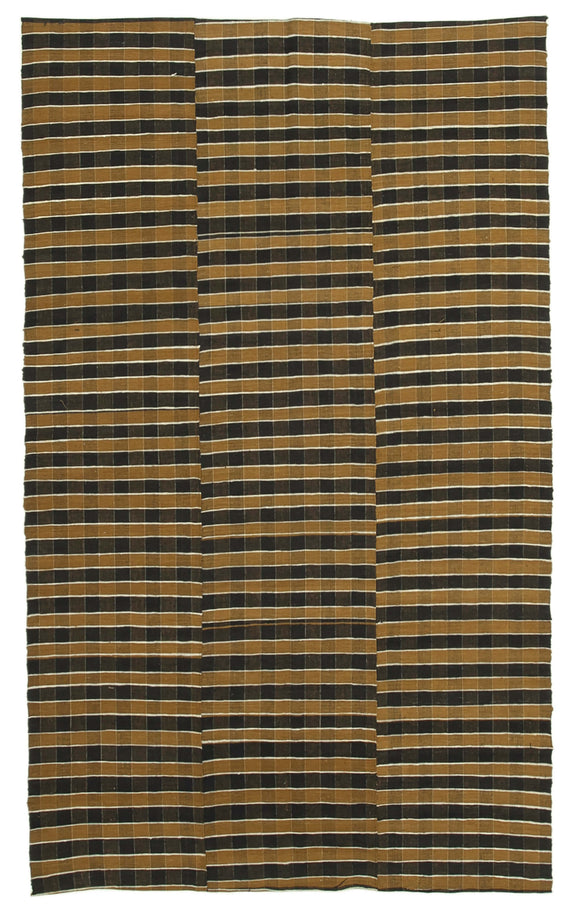 5' 4'' x 8' 11'' Brown Color Thin Kilim Rug