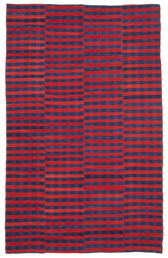 7x11 Handmade Thin Kilim Rug - 28551