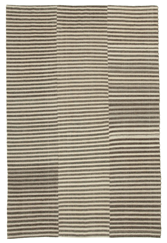 7x10 Handmade Thin Kilim Rug - 28567