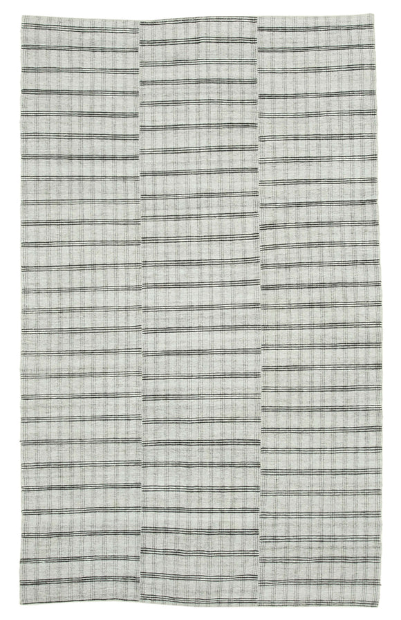 5' 5'' x 9' 1'' Beige Color Thin Kilim Rug