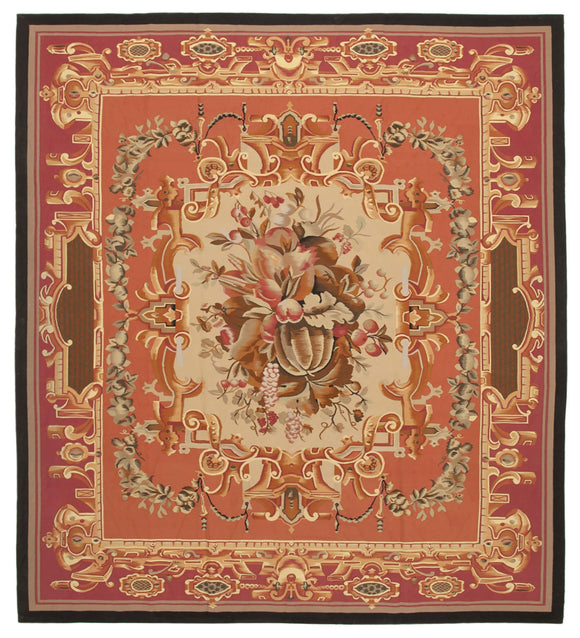 10' x 11' Decorative Aubusson Kilim