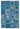 5x8 Blue Modern Patchwork Rug - 29560