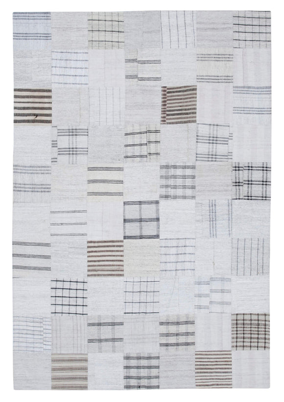 7x10 Kilim Patchwork Rug 30372