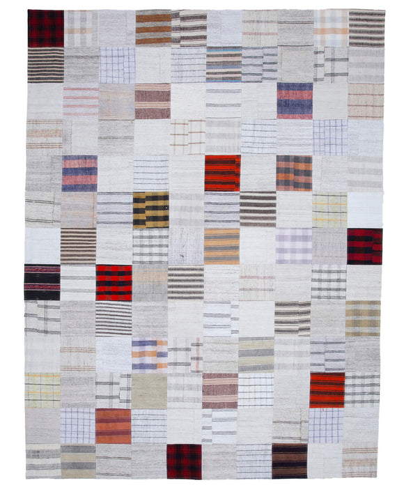 10x13 Kilim Patchwork Rug 30583