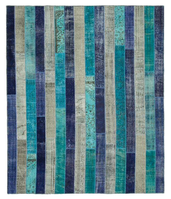 8x10 Multicolor Modern Patchwork Rug - 31122