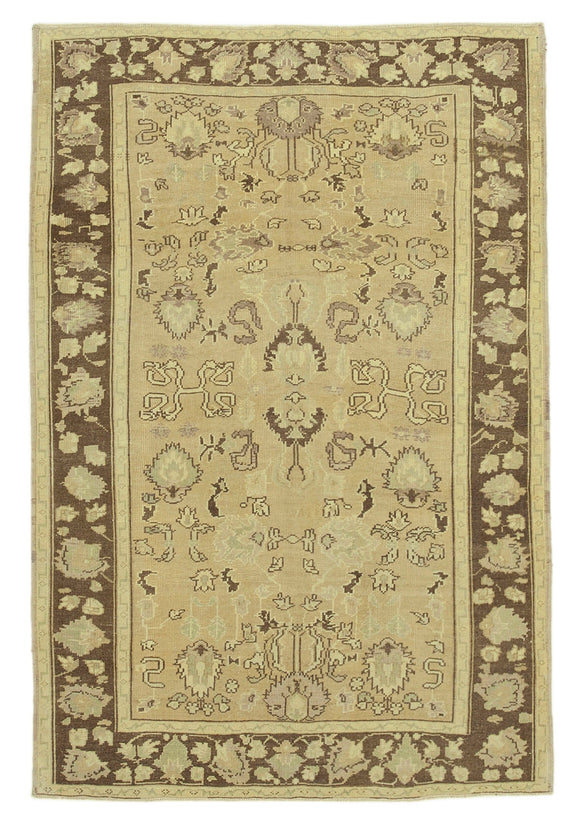 5x7 Vintage Hand-Knotted Wool Carpet - 32159