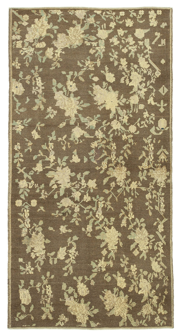 4x8 Vintage Hand-Knotted Wool Carpet - 32176