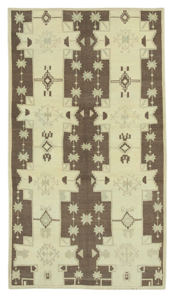 4x7 Vintage Hand-Knotted Wool Carpet - 32195
