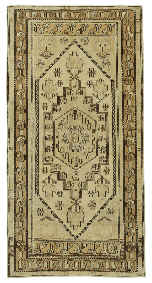 4x7 Vintage Hand-Knotted Wool Carpet - 32200