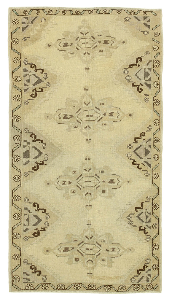 4x7 Vintage Hand-Knotted Wool Carpet - 32264