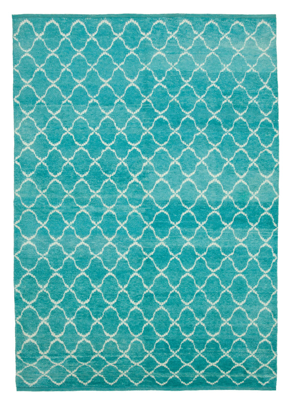 8x11 Turquoise Moroccan Rug - 33022