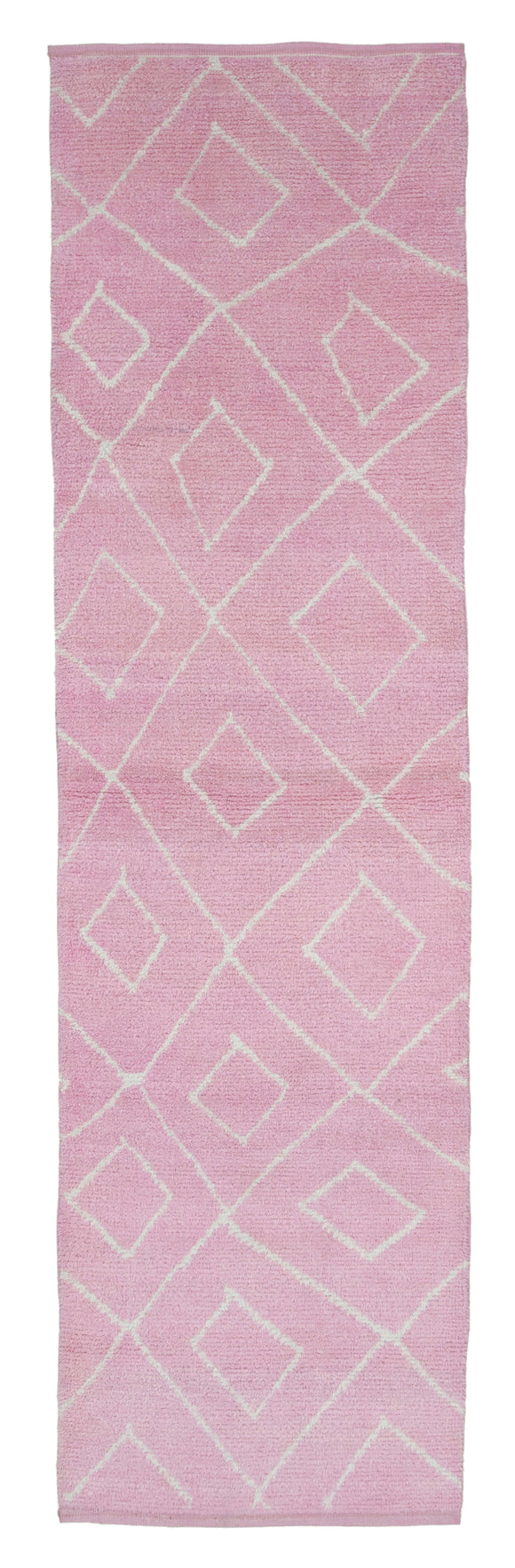 3x10 Pink Moroccan Runner Rug -33039