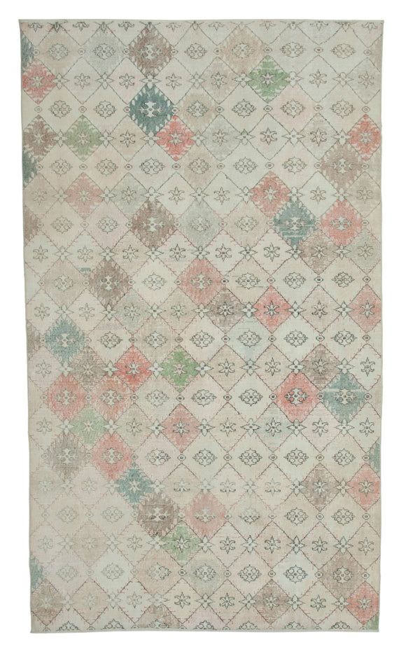 6' x 10' 4'' Beige Color Bohemian Rug