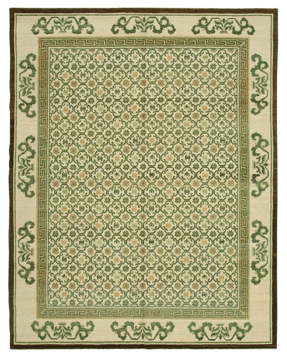 8' x 10' Handmade Oriental Oushak Rug