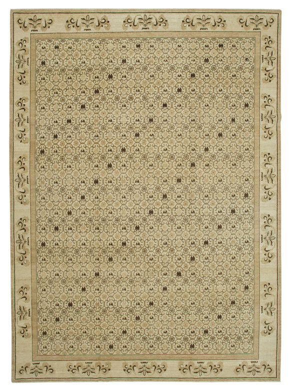 10' x 13' 11'' Beige Decorative Oushak Rug