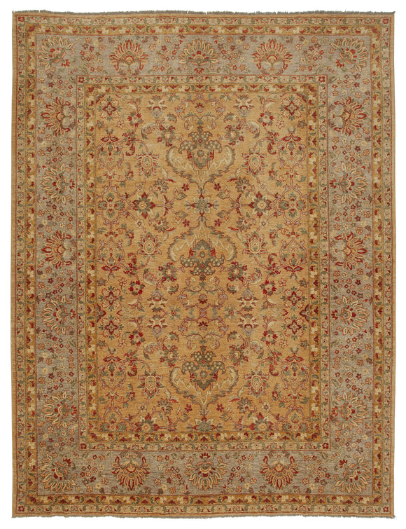 10' 2'' x 13' 3'' Hand-knotted Oriental Oushak Rug