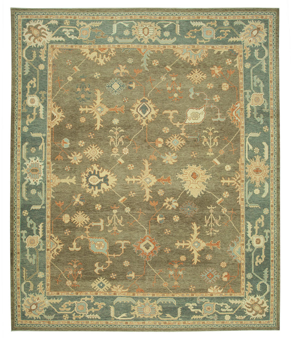 11x13 Handmade Oushak Rug - 33712