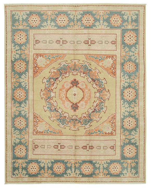 8' x 10' 2'' Beige Color Oushak Rug