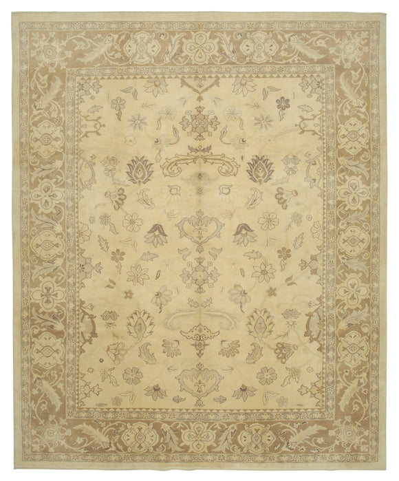 10' 2'' x 12' 6'' Handmade Oushak Rug