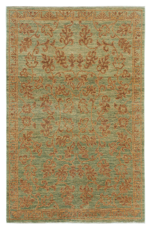 3' 11'' x 5' 11'' Hand-Knotted Oushak Rug