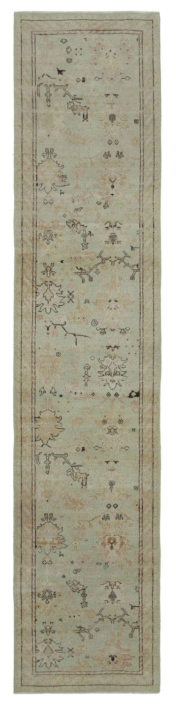3x12 Oriental Oushak Runner Rug - 33869