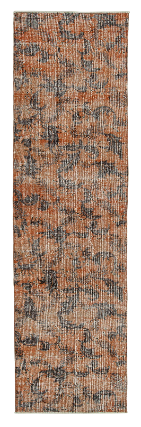 2' 9'' x 9' 4'' Orange Over-dyed Runner Rug