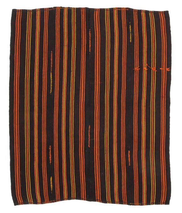 6x7 Vintage Anatolian Kilim Rug - 35336