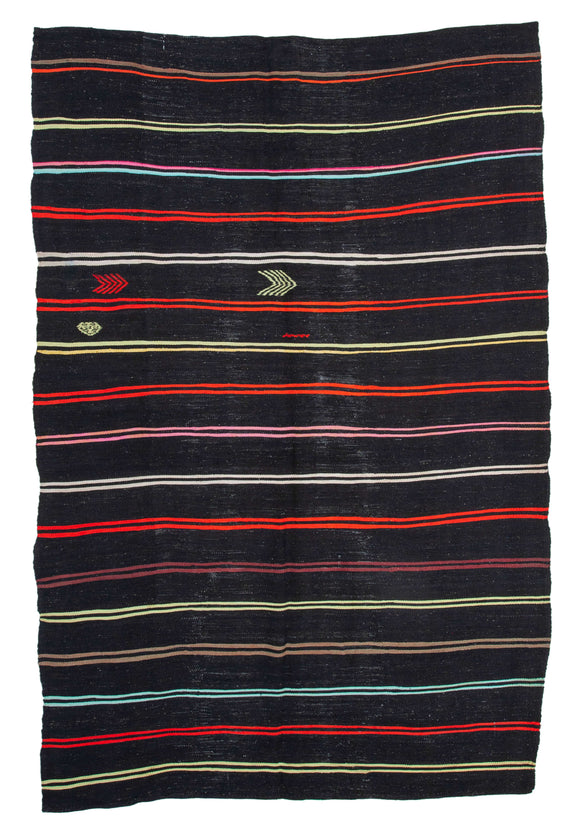 7x11 Vintage Anatolian Kilim Rug - 35383