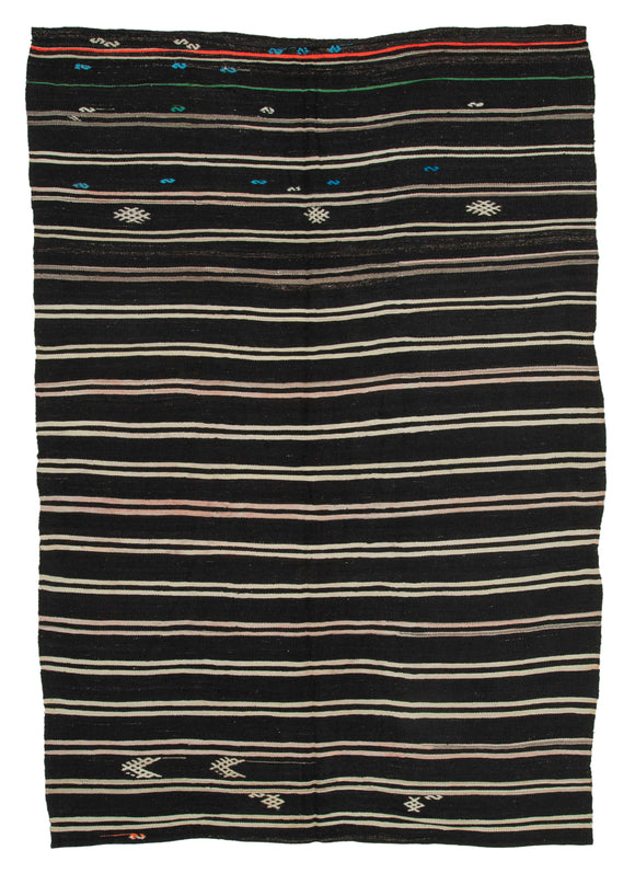 7x11 Vintage Anatolian Kilim Rug - 35413