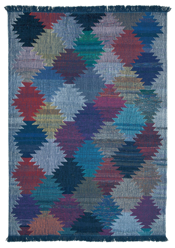 8x12 One-of-a-Kind Turkish Rewoven Rag Rug - 35503