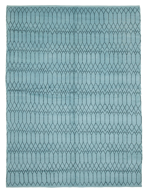 9x12 Blue Moroccan Rug - 35740