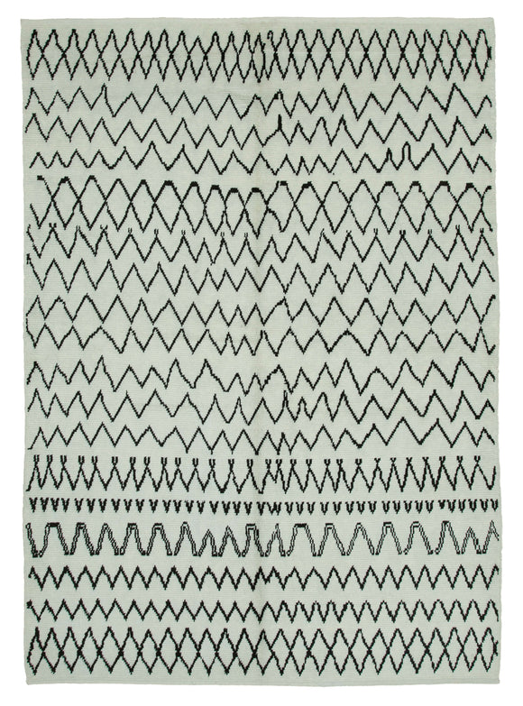 7x10 Beige Moroccan Rug - 35752