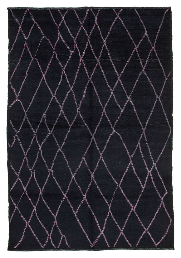 9x13 Black Moroccan Rug - 35783