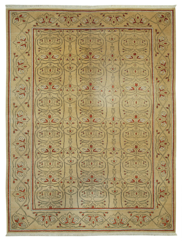 10x13 Handmade Oushak Rug - 35836