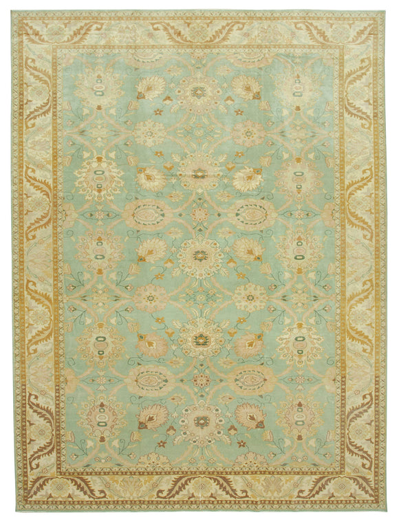 10' 1'' x 13' 8'' Hand-Knotted Oushak Rug