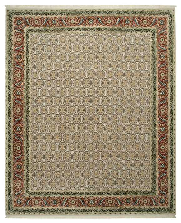 12' 3'' x 14' 11'' Beige Oriental Oushak Rug