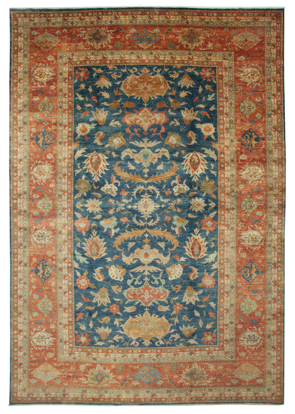 12' x 17' 5'' Handmade Oriental Oushak Rug