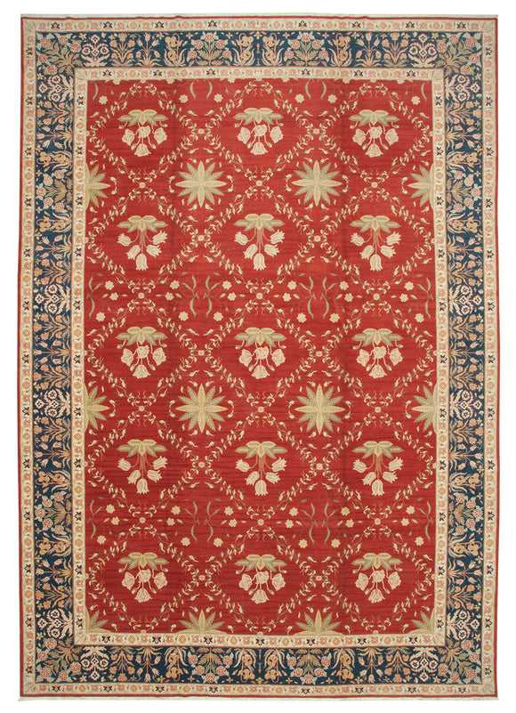 11' 5'' x 16' 6'' Handmade Oriental Oushak Rug