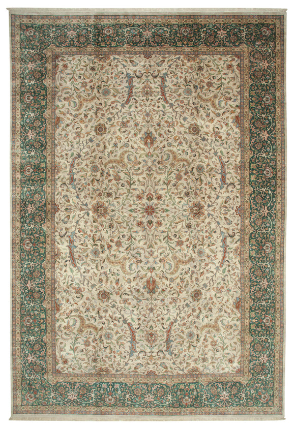 11' 11'' x 17' 11'' Beige Oriental Oushak Rug