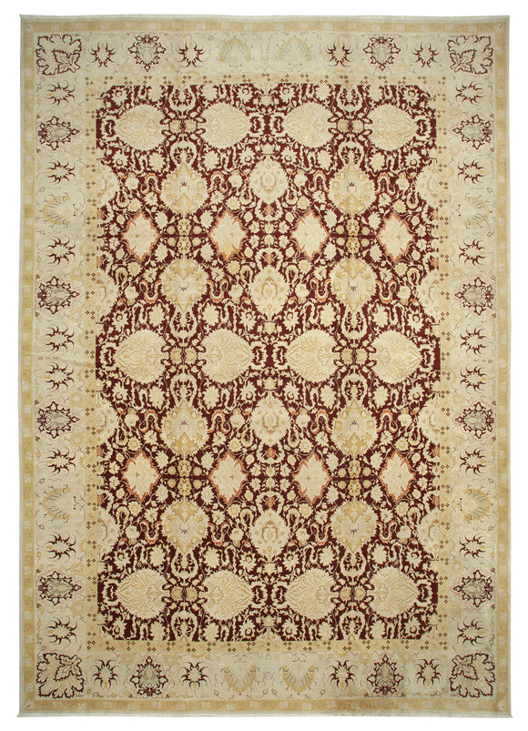 13' x 18' 9'' Beige Oriental Oushak Rug