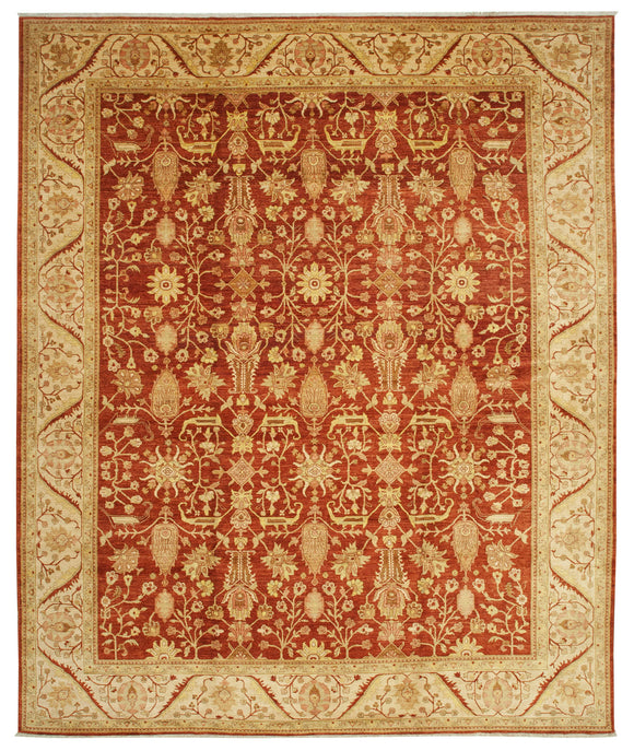 12' x 14' 7'' Red Oriental Oushak Rug