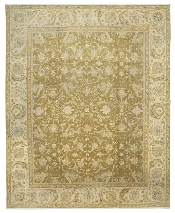 12' x 14' 11'' Beige Oriental Oushak Rug