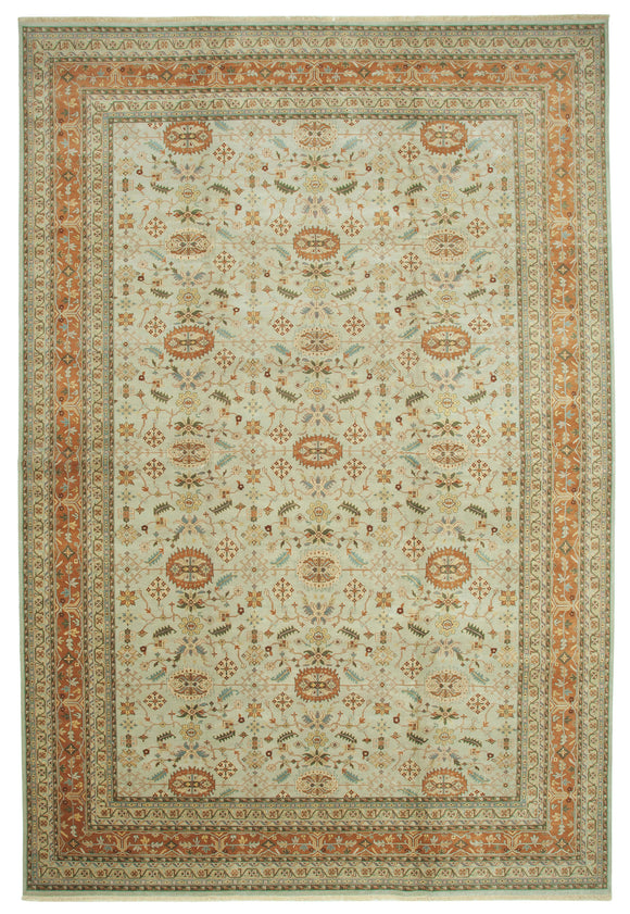 11' 11'' x 18' Beige Color Oriental Handmade Rug