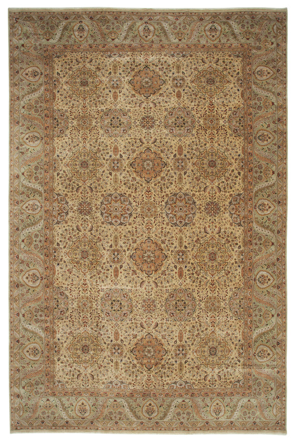 12' 2'' x 18' 8'' Handmade Oushak Rug