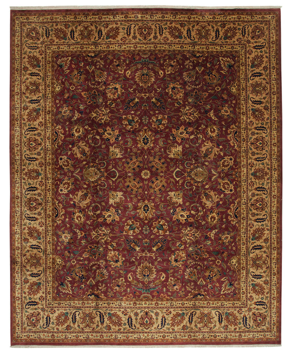 12' 1'' x 15' 2'' Hand Knotted Oushak Rug